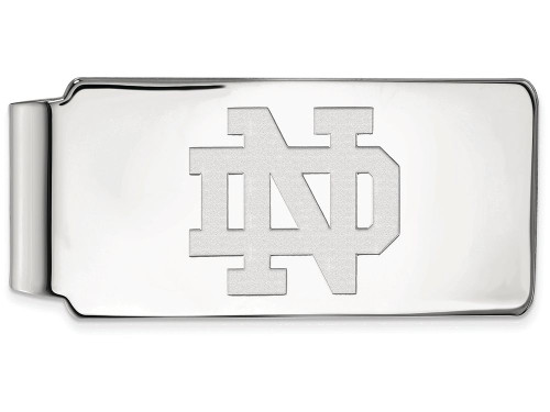 Logoart Sterling Silver University Of Notre Dame Money Clip SS024UNDT
