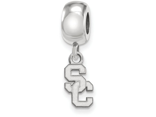 Logoart Sterling Silver University Of Southern California Bead Charm Extra Small Dangle SS019USCT