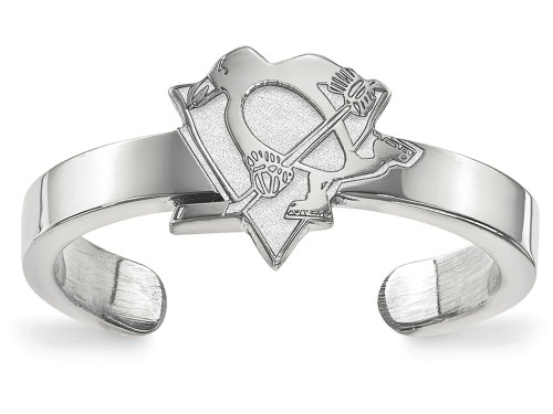 LogoArt Sterling Silver Pittsburgh Penguins Toe Ring SS026PENT