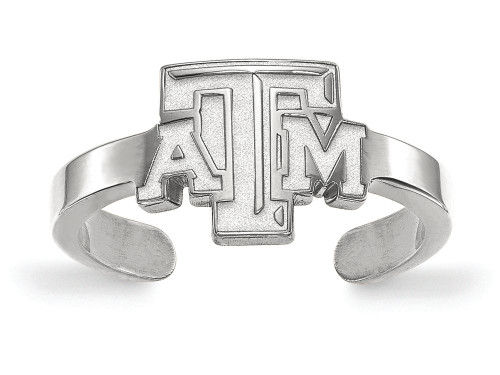 LogoArt Sterling Silver Texas Aandm University Toe Ring SS023TAMT