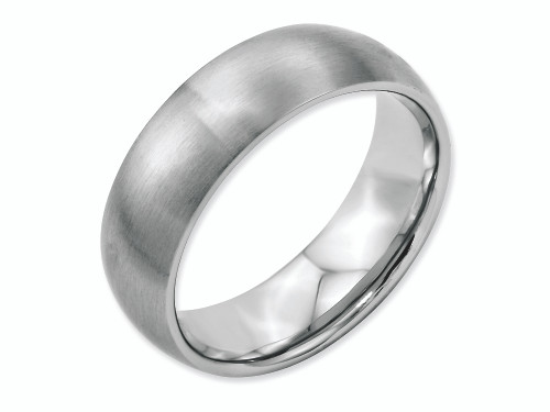 Chisel Stainless Steel 7mm Brushed Wedding Band SR17 - SR17Y105