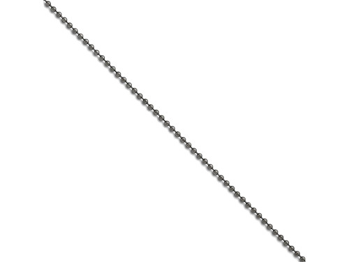 Chisel Stainless Steel 2.40 Mm 18 Inch Beaded Ball Antiqued Chain Necklace SRN100918Y