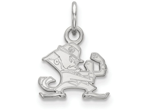 14k White Gold Logoart University Of Notre Dame Extra Small Pendant