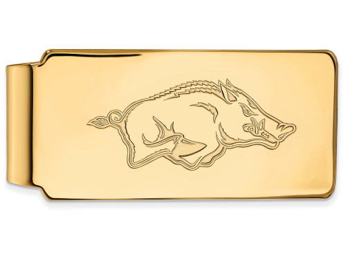 Logoart Sterling Silver Gp University Of Arkansas Money Clip GP024UARAE