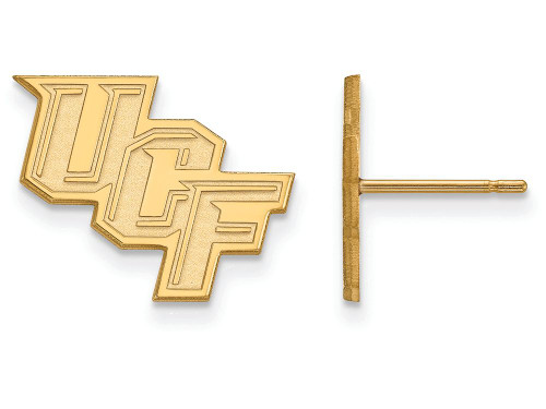Logoart Sterling Silver Gp University Of Central Florida Small Post Earrings GP008UCFAE