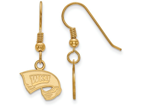 Logoart Sterling Silver Gp Western Kentucky University Extra Small Dangle Earrings GP005WKUAE