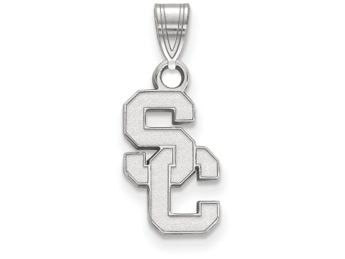Logoart 14k White Gold University Of Southern California Small Pendant