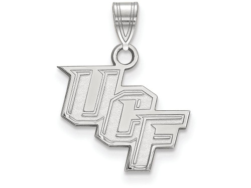 14k White Gold Logoart University Of Central Florida Small Pendant - 4W002UCFB