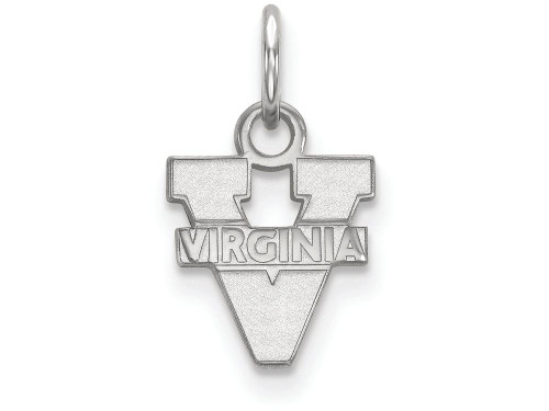 14k White Gold Logoart University Of Virginia Extra Small Pendant - 4W001UVAB