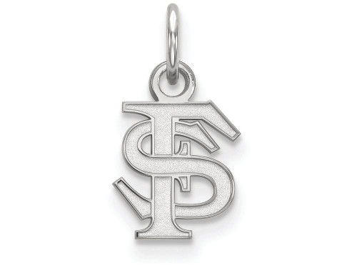 14k White Gold Logoart Florida State University Extra Small Pendant - 4W001FSUB