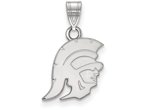 Logoart 14k White Gold University Of Southern California Small Pendant - 4W022USCB
