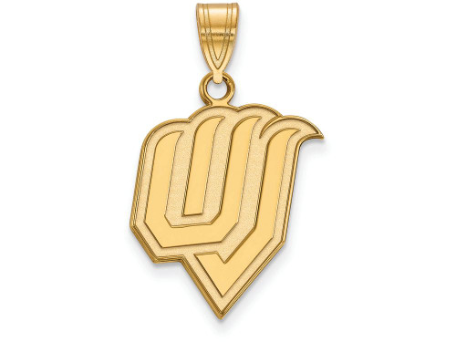 14k Yellow Gold Logoart Utah Valley State Large Pendant