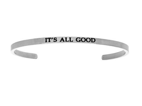 Intuitions Stainless Steel its All Good Cuff Bangle INT5025Y