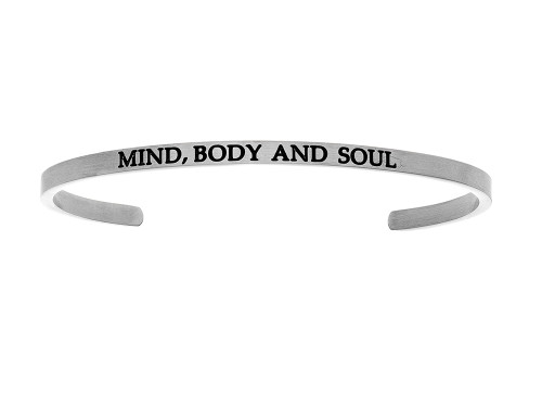 Intuitions Stainless Steel mind, Body and Soul Cuff Bangle INT5032Y
