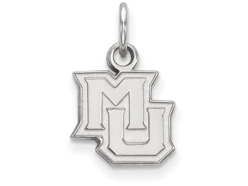 10k White Gold Logoart Marquette University Extra Small Pendant
