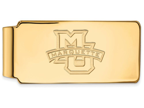 10k Yellow Gold Logoart Marquette University Money Clip