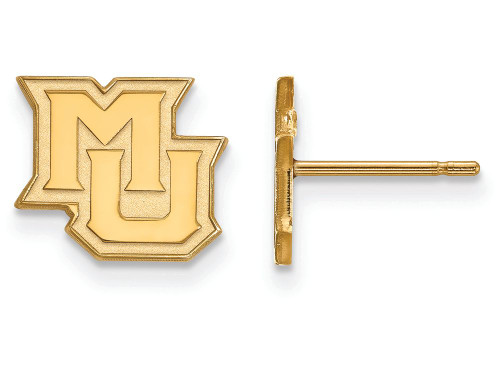 10k Yellow Gold Logoart Marquette University Extra Small Post Earrings