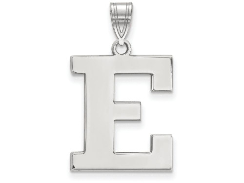 10k White Gold Logoart Eastern Michigan University Large Pendant