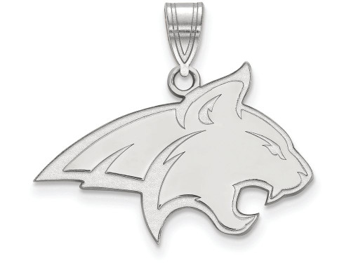 10k White Gold Logoart Montana State University Large Pendant - 1W004MTUAF