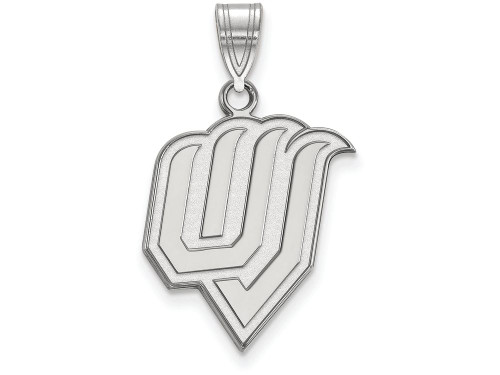 10k White Gold Logoart Utah Valley State Large Pendant