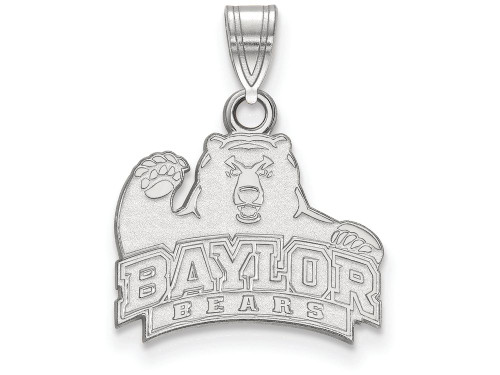 10k White Gold Logoart Baylor University Small Pendant - 1W002BUAF