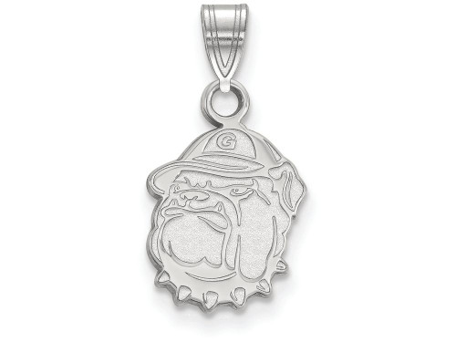 10k White Gold Logoart Georgetown University Small Pendant - 1W005GCAF