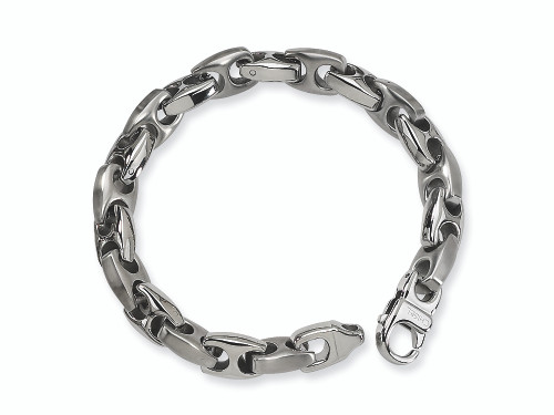 Chisel Stainless Steel Brushed and Polished Bracelet 8.25 inches SRB168Y