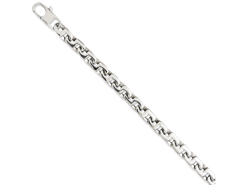 Chisel Stainless Steel Polished Fancy Squares Link Bracelet SRB109985Y