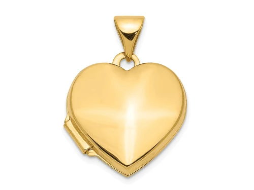 FJC Finejewelers 14k Plain Heart Locket Pendant Necklace 18 inch chain included in 14 kt Yellow Gold XL434A