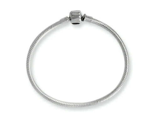 Reflections Sterling Silver SimStars Clasp Bead Bracelet 6.75 inches QRS985675T