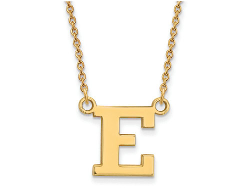 14k Yellow Gold Logoart Eastern Michigan University Small Pendant Necklace