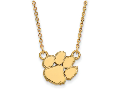 Logoart Sterling Silver Gp Clemson University Small Pendant Necklace GP015CU18AE