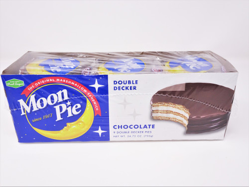 11.25" Brown and White Moon Pie Double Decker Chocolate Marshmallow Sandwich