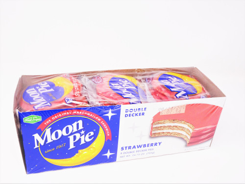11.25" Pink and White Moon Pie Double Decker Strawberry Marshmallow Sandwich