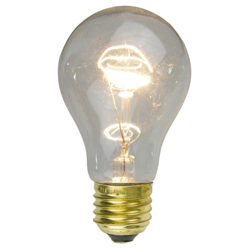 Pack of 25 Transparent Clear E26 Base Replacement A19 Light Bulbs - 25 Watts