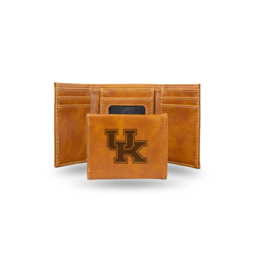 4" Brown College Kentucky Wildcats Trifold Wallet