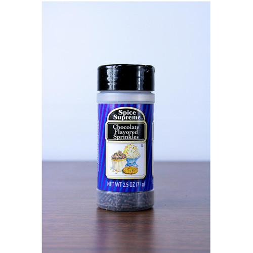 Pack of 12 Spice Supreme Chocolate Sprinkles Bake Toppings 2.5 oz. #38069