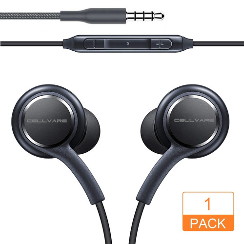 Cellvare Stereo Headset (AKG) for Samsung Galaxy S8, S8 +, S9, S9 +, Titanium