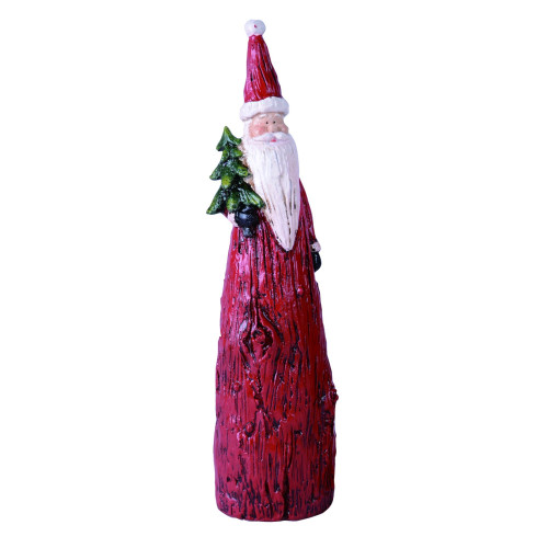 13" Red and White Christmas Standing Santa Tabletop Figurine