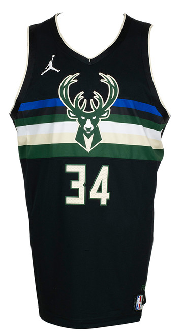 Giannis Antetokounmpo Signed Authentic Milwaukee Bucks Jersey BAS Itp