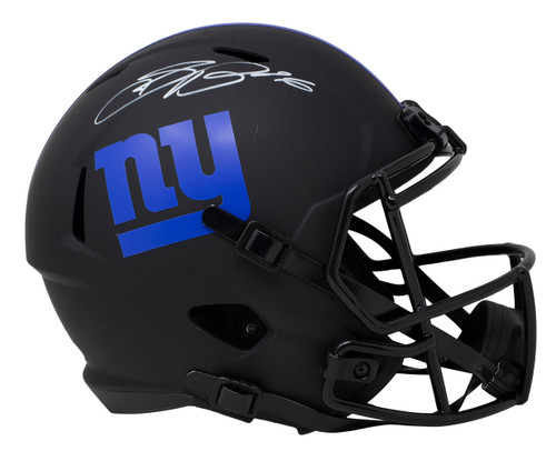 Saquon Barkley Signed New York Giants Full Size Speed Replica Eclipse Helmet BAS