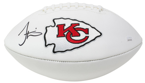 Tyreek Hill Signed Kansas City Chiefs White Logo Football JSA ITP