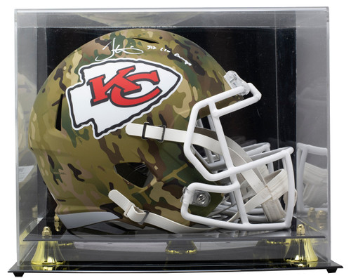 Tyreek Hill Signed Chiefs Full Size Camo Spd Replica Helmet SB Champs w/Case JSA