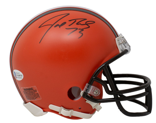 Joe Thomas Signed Cleveland Browns Mini Replica Helmet BAS ITP