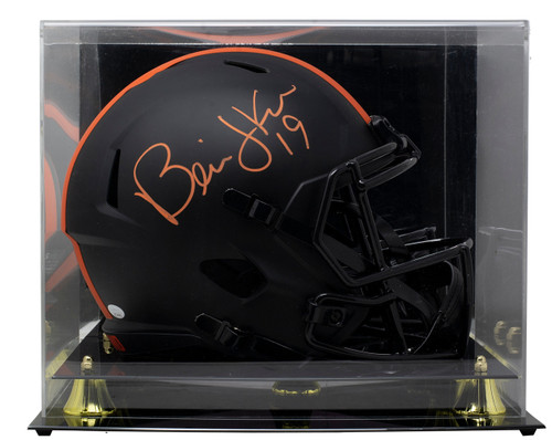 Bernie Kosar Signed Browns Full Size Speed Replica Eclipse Helmet w/Case JSA ITP