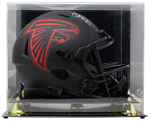 Jamal Anderson Signed Falcons Full Size Speed Replica Eclipse Helmet w/Case JSA