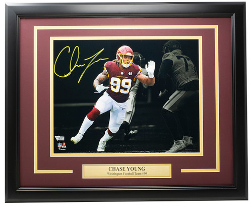 Chase Young Signed Framed 11x14 Washington Football Team Photo Fanatics