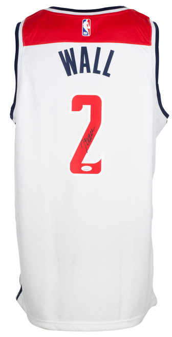 John Wall Signed White Washington Wizards Basketball Jersey JSA ITP