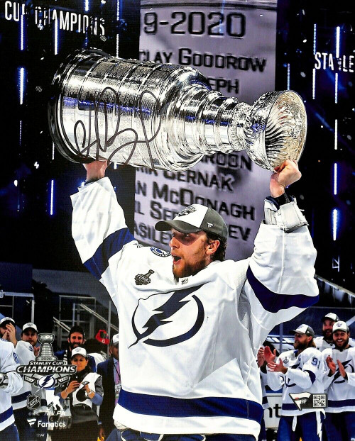 Andrei Vasilevskiy Signed 8x10 Tampa Bay Lightning Stanley Cup Photo Fanatics