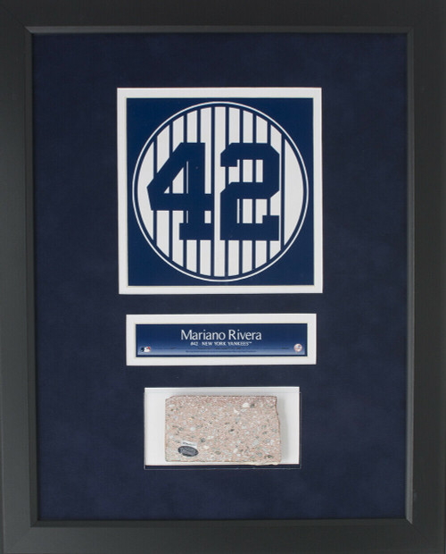 Mariano Rivera Framed 14x18 Yankees Stadium Monument Park Brick Collage Steiner